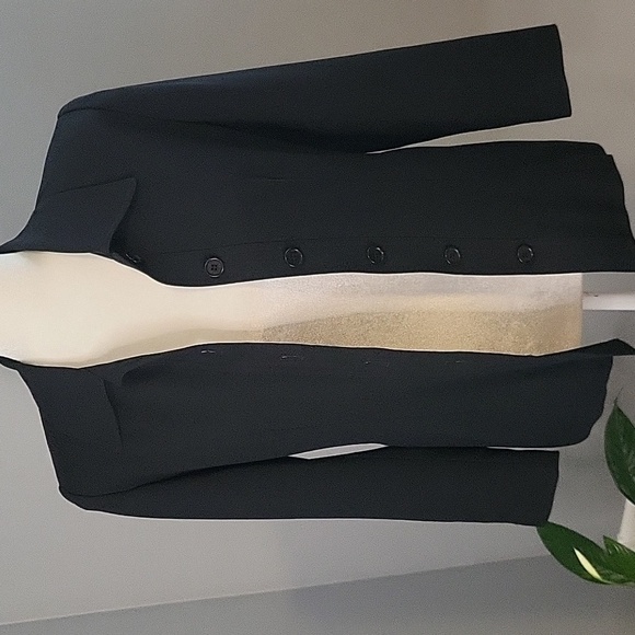 Talbots Petites Black Button Down Wrinkle Resistant Top or Light Jacket Size 2P - Picture 5 of 12